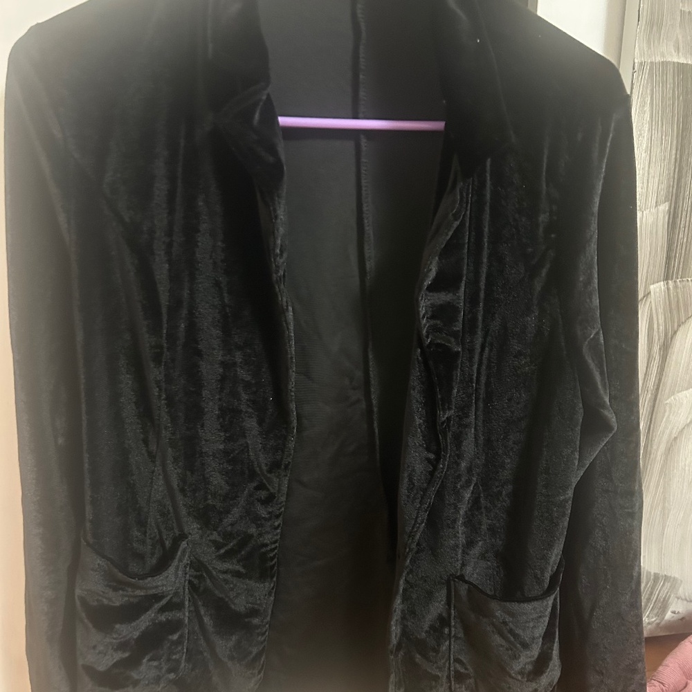Velvet cardigan